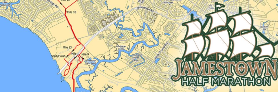The Jamestown Half Marathon, Virginia Company 5K and Discovery Mile
