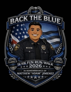 BACK THE BLUE 5K/10K FUN RUN/WALK IN REMEMBERANCE OF MATTHEW "ADAM" JIMENEZ logo