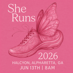 She Runs 5K logo