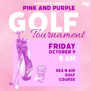 Pink and Purple Golf Tournament logo