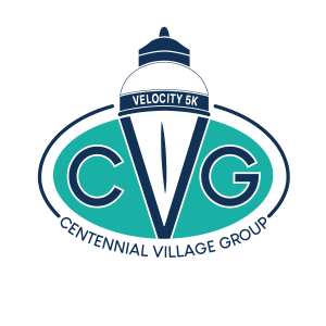 The CVG Velocity 5k logo