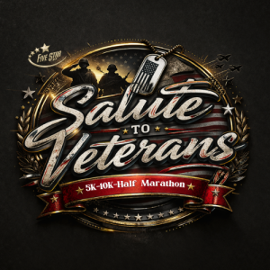 Salute to Veterans 5K/10K/Half Marathon - Denton TX logo