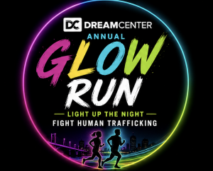 "Light up the Night" Glow Run logo