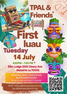 Tpal & Friends Summer luau logo