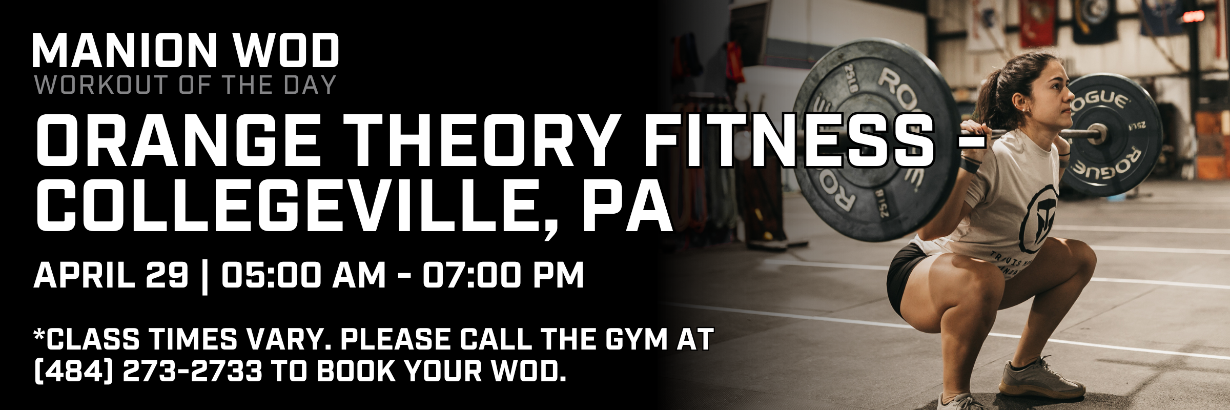 2026 Manion WOD - Orange Theory Fitness Collegeville, PA