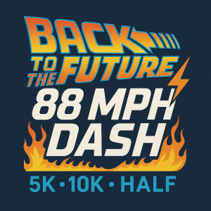 Back to the Future: 88 MPH Dash 5K, 10K & Half logo