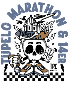 Tupelo Marathon and 14er logo
