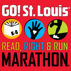 GO! St. Louis Read, Right & Run Marathon® logo