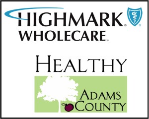 The Highmark Wholecare Labor Day Free 5K, presented by Healthy Adams County logo