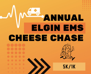 Elgin EMS Cheese Chase 5K/1K logo