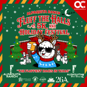 Alpaquita Ranch Presents: Fluff the Halls 5K logo