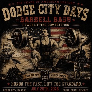 Dodge City Days Barbell Bash logo