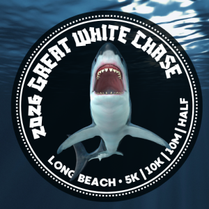 The Great White Chase – 5K, 10K, 10M, and Half Marathon logo