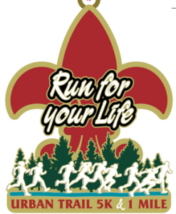 RUN FOR YOUR LIFE 5K AND 1 MILE URBAN TRAIL RUN 2026 17th Annual logo