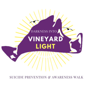 Darkness into Vineyard Light Suicide Prevention and Awareness Walk logo