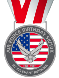 Air Force Birthday "Live Virtual" 5k/10k logo
