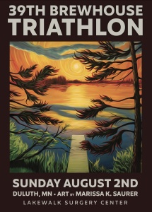 Brewhouse Triathlon p/b Lakewalk Surgery Center logo