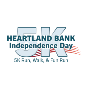 Heartland Bank and Trust Independence Day 5K logo
