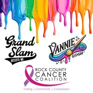 Sip Happens: Paint for a Cause Benefitting Rock County Cancer Coalition logo