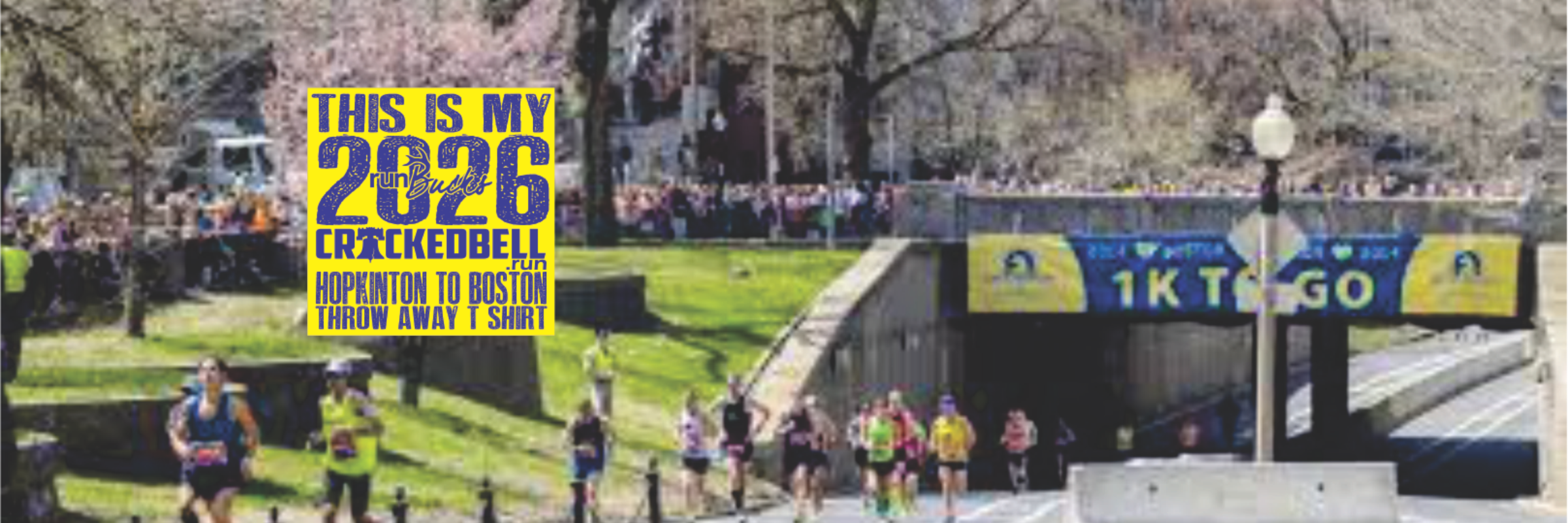 CrackedBell Hopkinton to Boston Sunday Shakeout Run