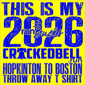 CrackedBell Hopkinton to Boston Sunday Shakeout Run logo