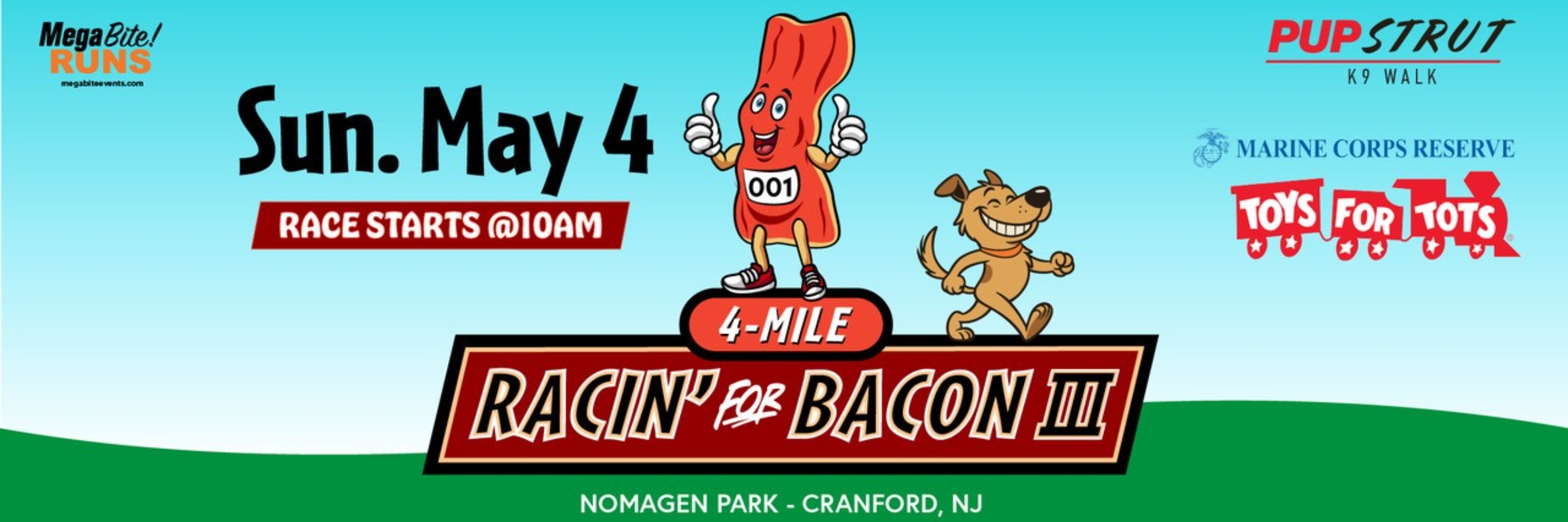 Racin' for Bacon 4 Miler and Pup Strut