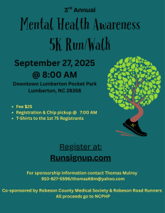 Mental Health Awareness 5K Run/Walk logo