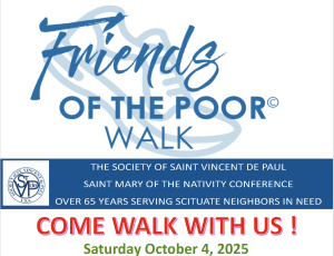 Friends of the Poor Walk St Mary of the Nativity Conference logo