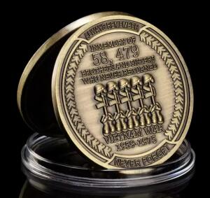 Vietnam War medal Virtual Race Challenge Coin Challenge logo