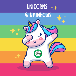 Unicorns & Rainbows 5k logo