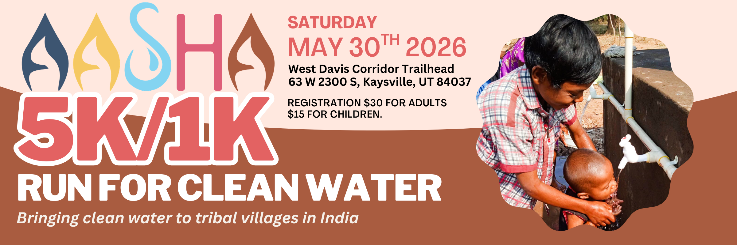 Aasha India Run for Clean Water 5K/1k Fun Run