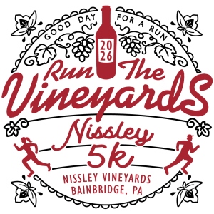 Run the Vineyards - Nissley Vineyards 5K logo