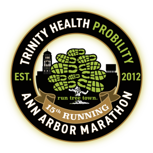 Trinity Health Probility Ann Arbor Marathon: 5K • 10K • Half-Marathon • Full Marathon • Marathon Relay • Half-Marathon Walk logo