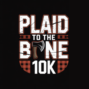 Plaid to the Bone 10K logo