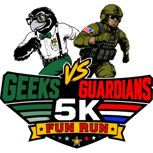 Geeks vs. Guardians Fun Run logo