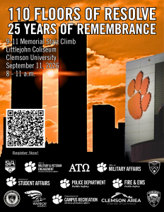 annual9/11 Stair Climb Clemson University logo
