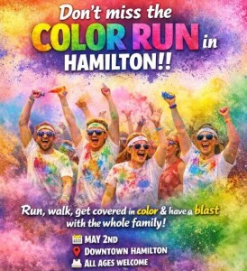 Color Run 5K & 1 Mile presented by Elevate Fitness logo