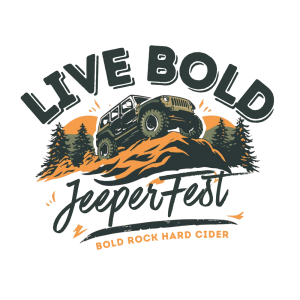 LIVE BOLD JeeperFest at Bold Rock Cidery logo