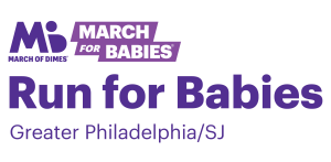 March of Dimes Run for Babies logo