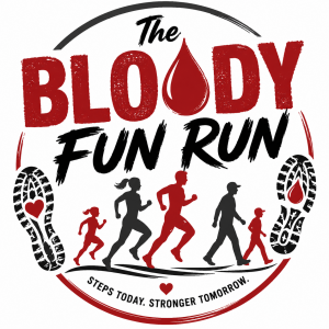 The Bloody Fun Run - Miles & Smiles Challenge logo