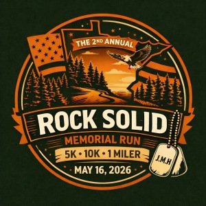Rock Solid 10K, 5K and 1-Miler logo