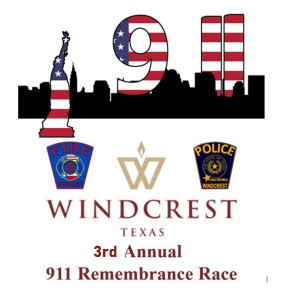 3rd Annual Windcrest 9/11 Remembrance Race: 5K logo