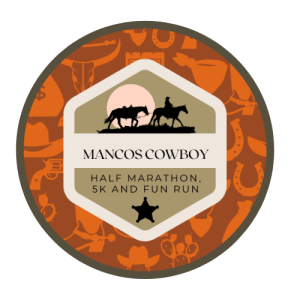 Mancos Cowboy Half Marathon, 5K, and Fun Run logo