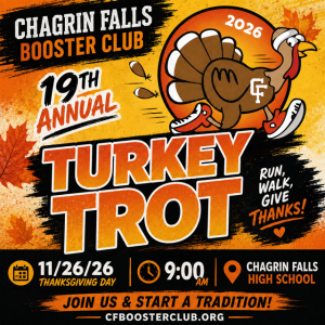 Chagrin Falls Booster Club 5K Turkey Trot logo
